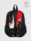 Рюкзак детский / Черный Клевер с ярким красным куском