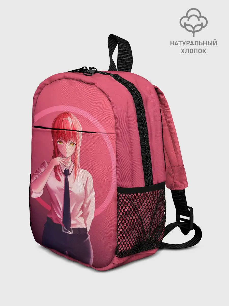 Рюкзак детский / Макима на красном фоне