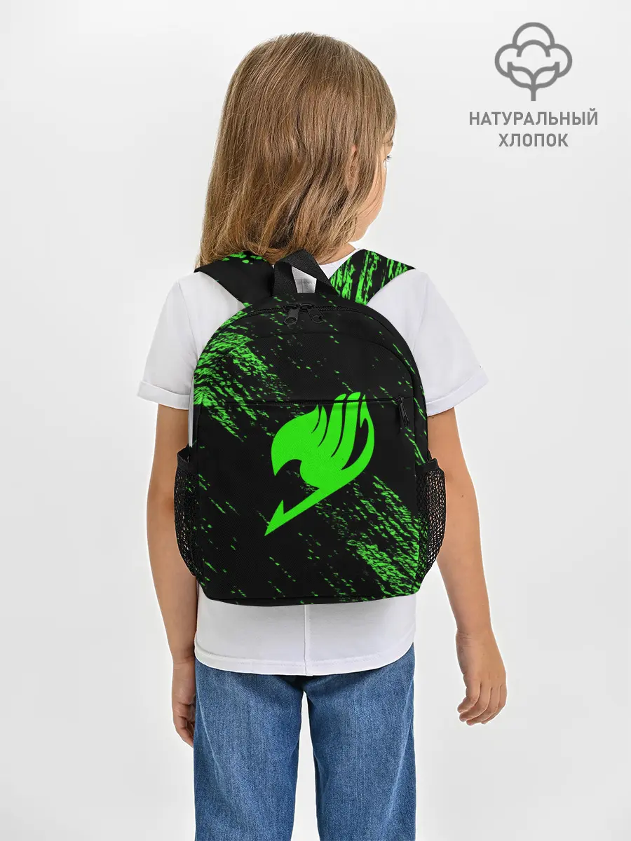 Рюкзак детский / Хвост Феи зеленая диагональ