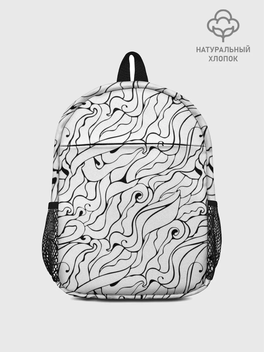 Рюкзак детский / Черно-белые узоры