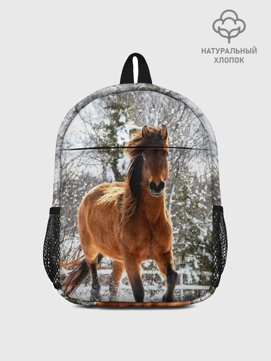 Рюкзак детский / Конь и снег