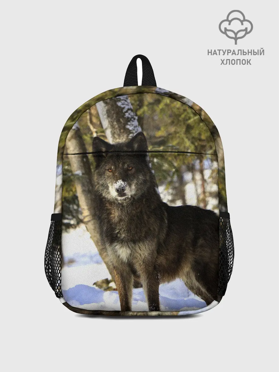 Рюкзак детский / Волк и снег