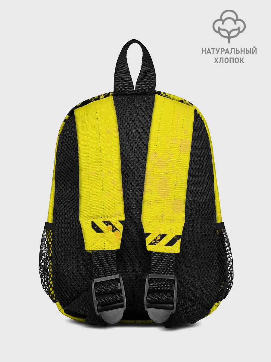 Рюкзак детский / веселое яйцо на черном фоне