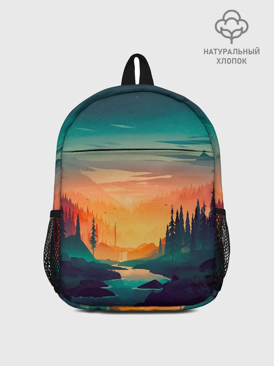 Рюкзак детский / Закат в лесу