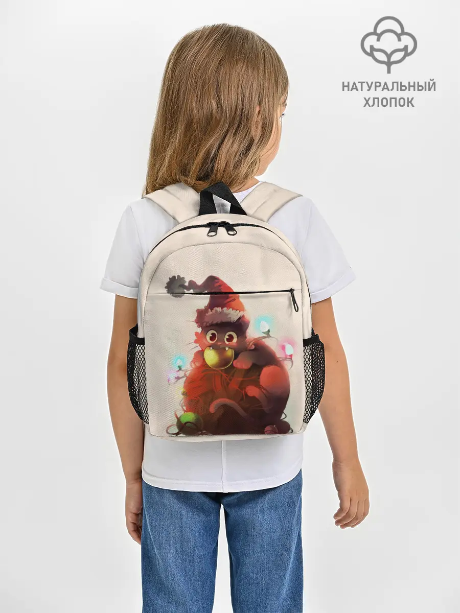 Рюкзак детский / Новогодний кот