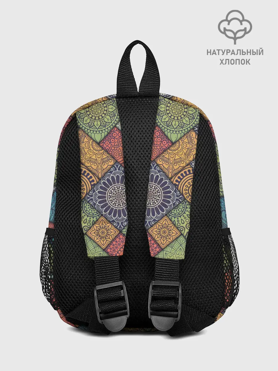 Рюкзак детский / Мандалы лоскутный печворк