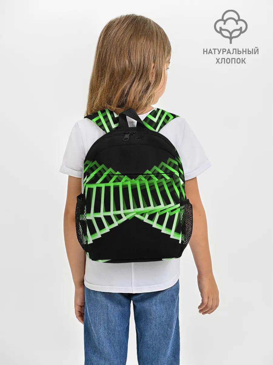 Рюкзак детский / Неоновые квадраты