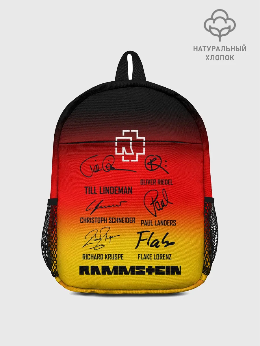 Рюкзак детский / RAMMSTEIN АВТОГРАФЫ УЧАСТНИКОВ