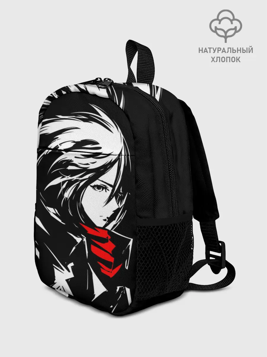 Рюкзак детский / Черно-белая Микаса Аккерман