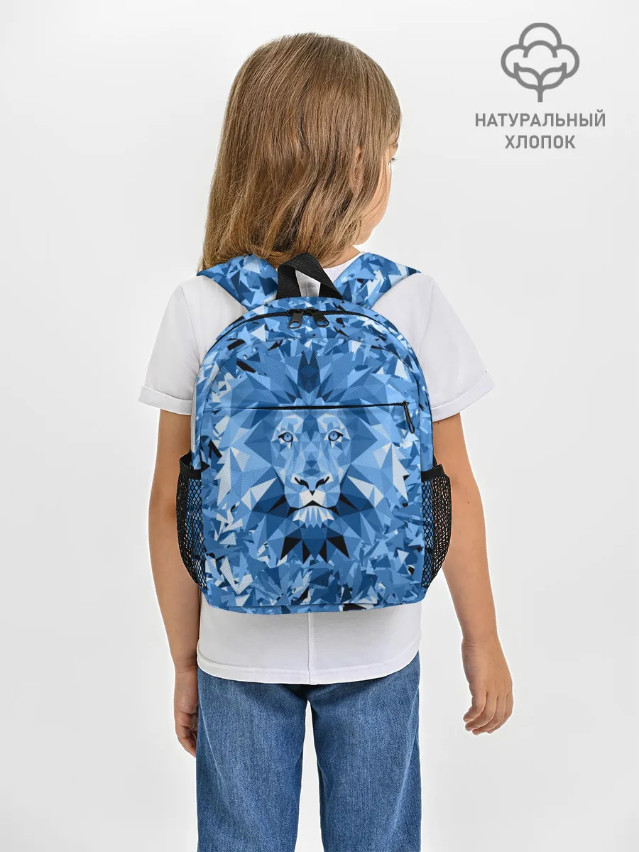 Рюкзак детский / Сине-бело-голубой лев