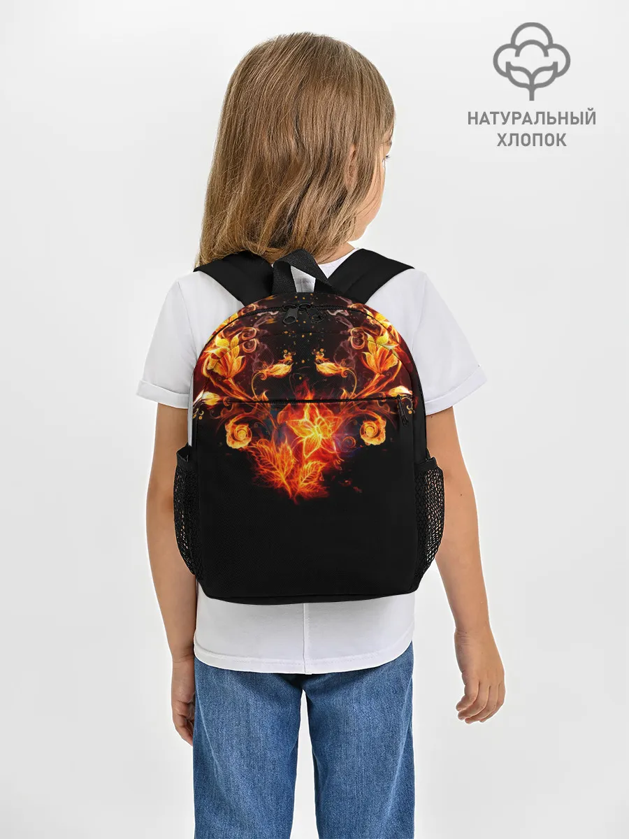 Рюкзак детский / Огненные цветы в темноте