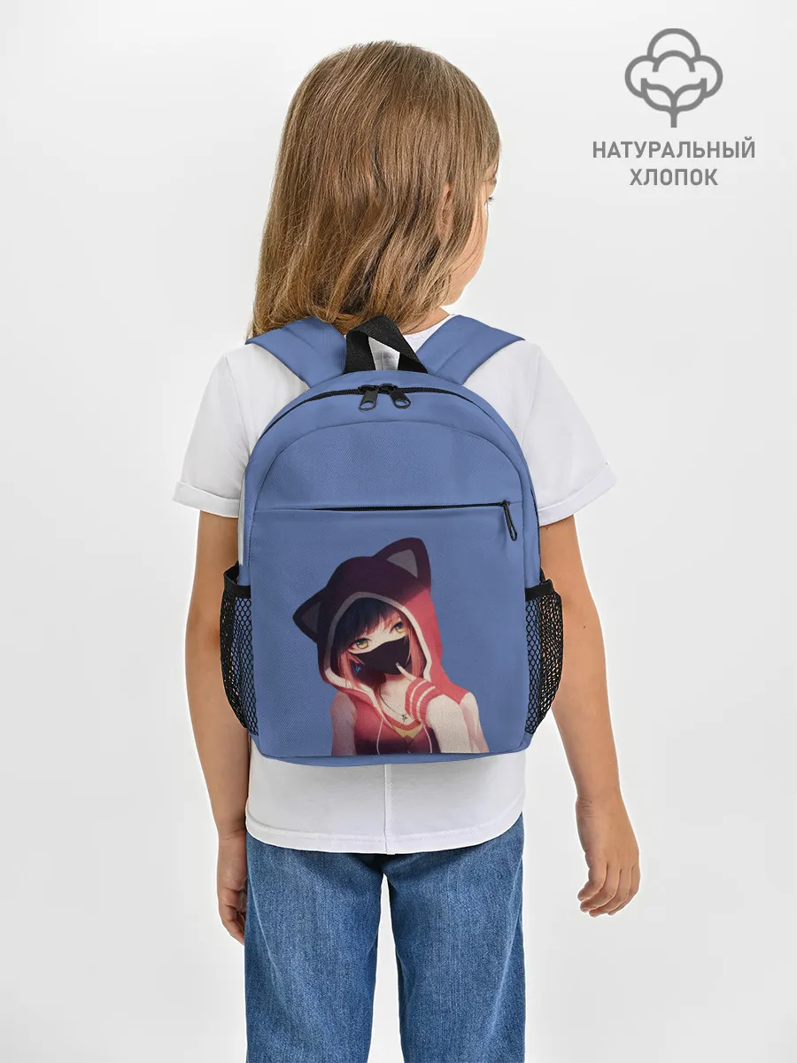 Рюкзак детский / Аниме девушка в маске с ушками