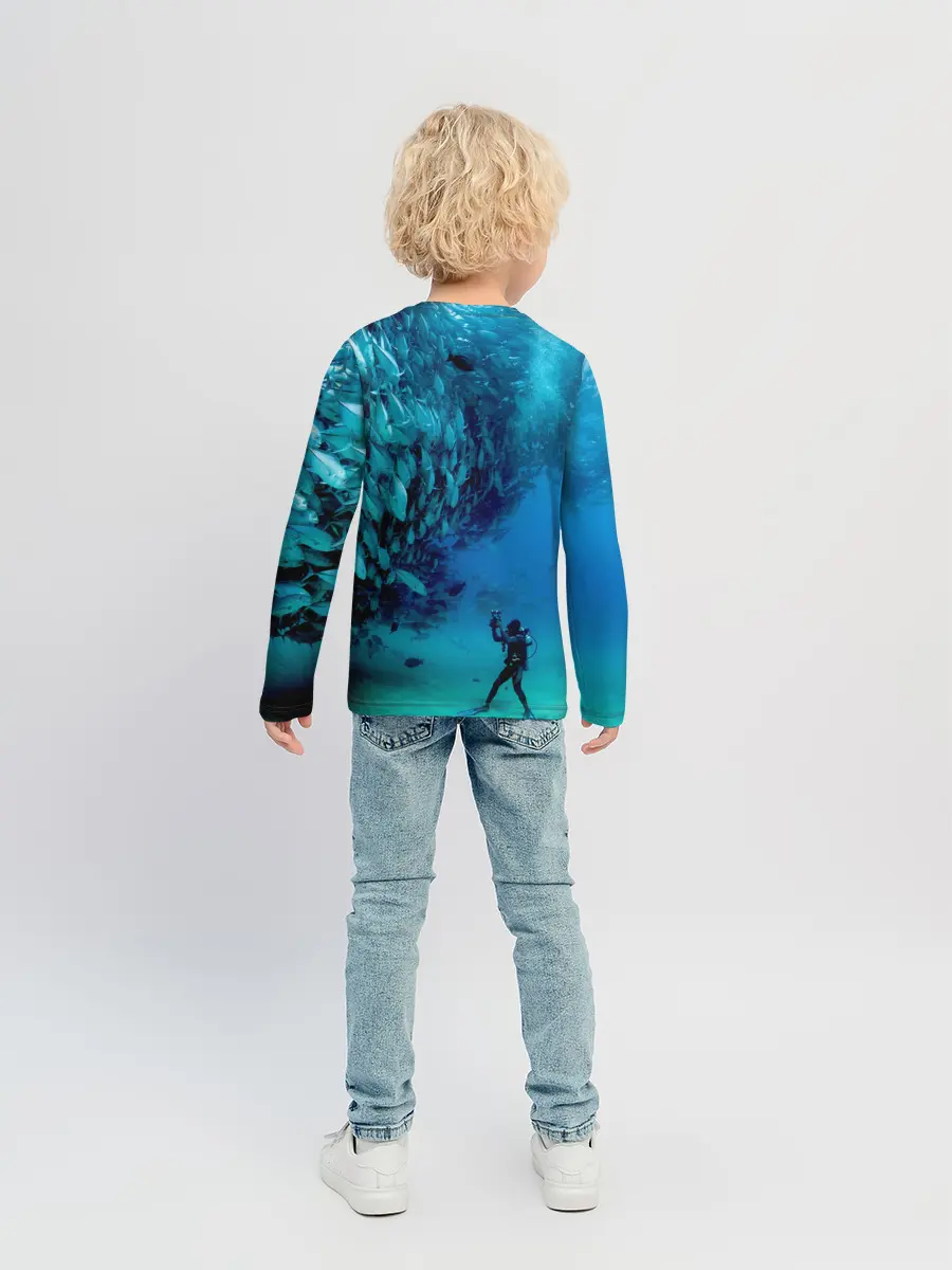 Детский лонгслив / Фото дайвинг