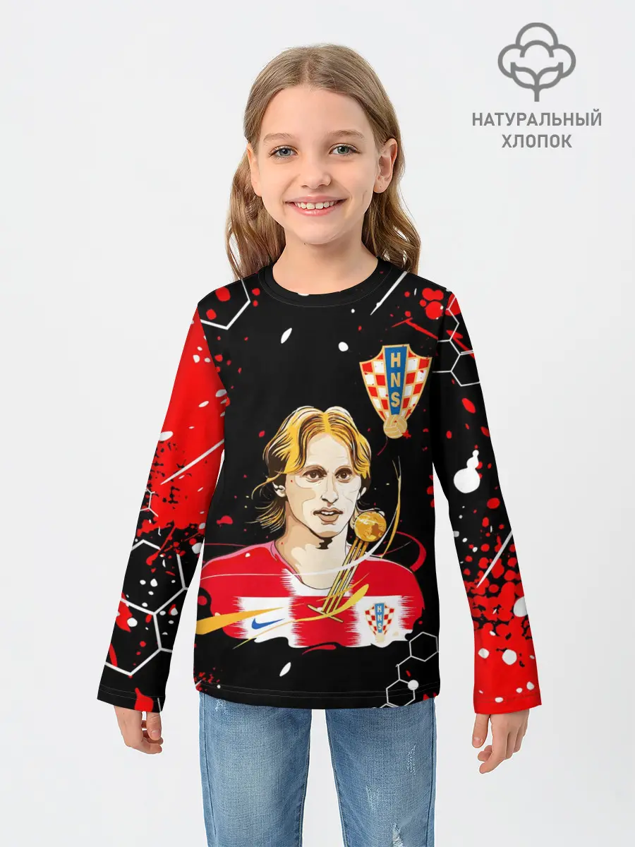 Детский лонгслив / ЛУКА МОДРИЧ / LUKA MODRIC