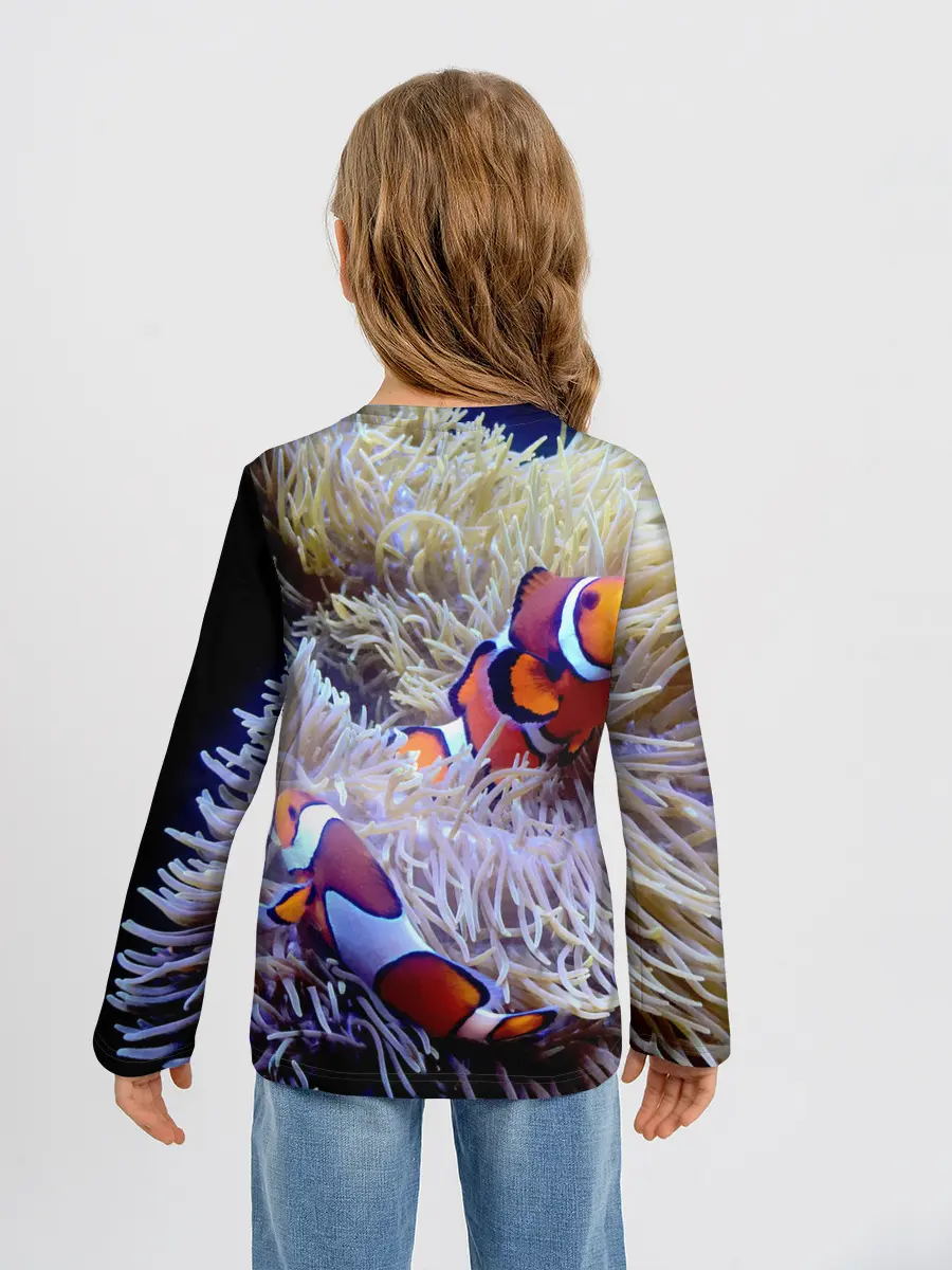 Детский лонгслив / Клоуны в актинии