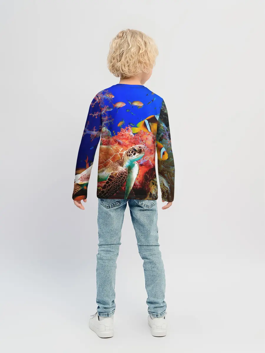 Детский лонгслив / Морская черепаха