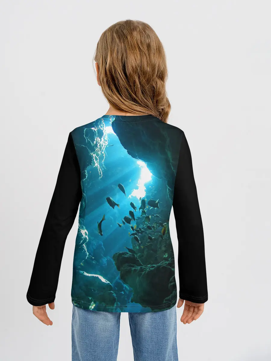 Детский лонгслив / Коралловые рыбки