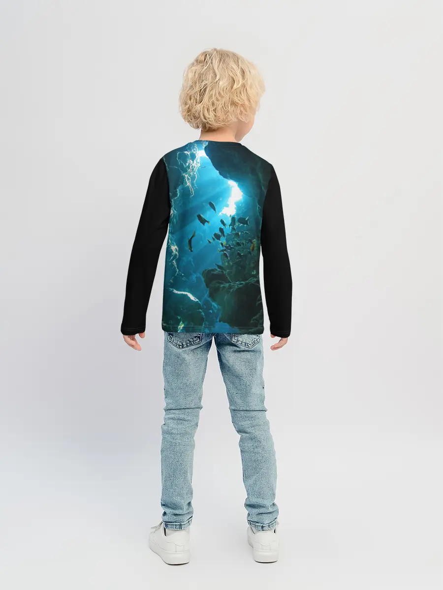 Детский лонгслив / Коралловые рыбки