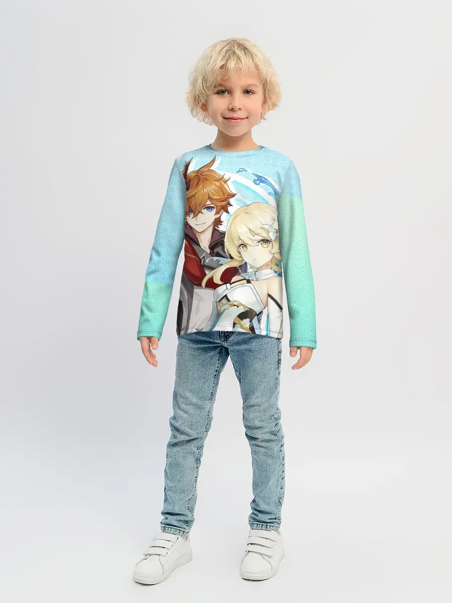 Детский лонгслив / Tartaglia x Lumine