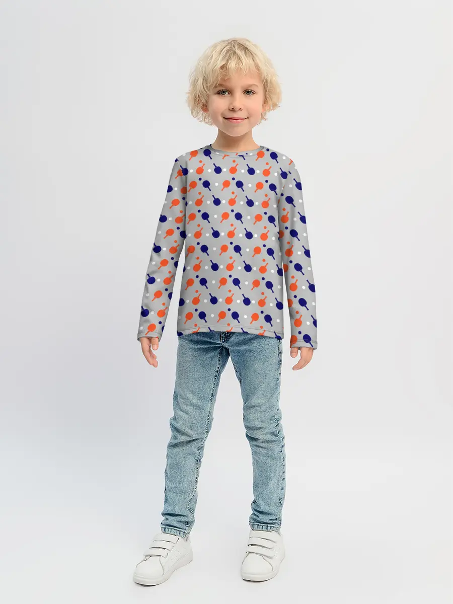 Детский лонгслив / Пинг-понг