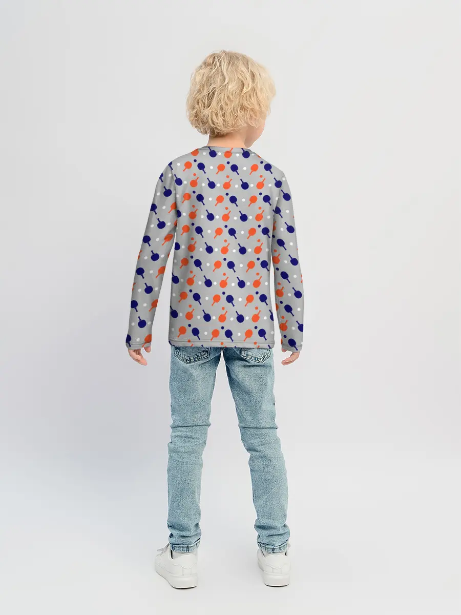 Детский лонгслив / Пинг-понг