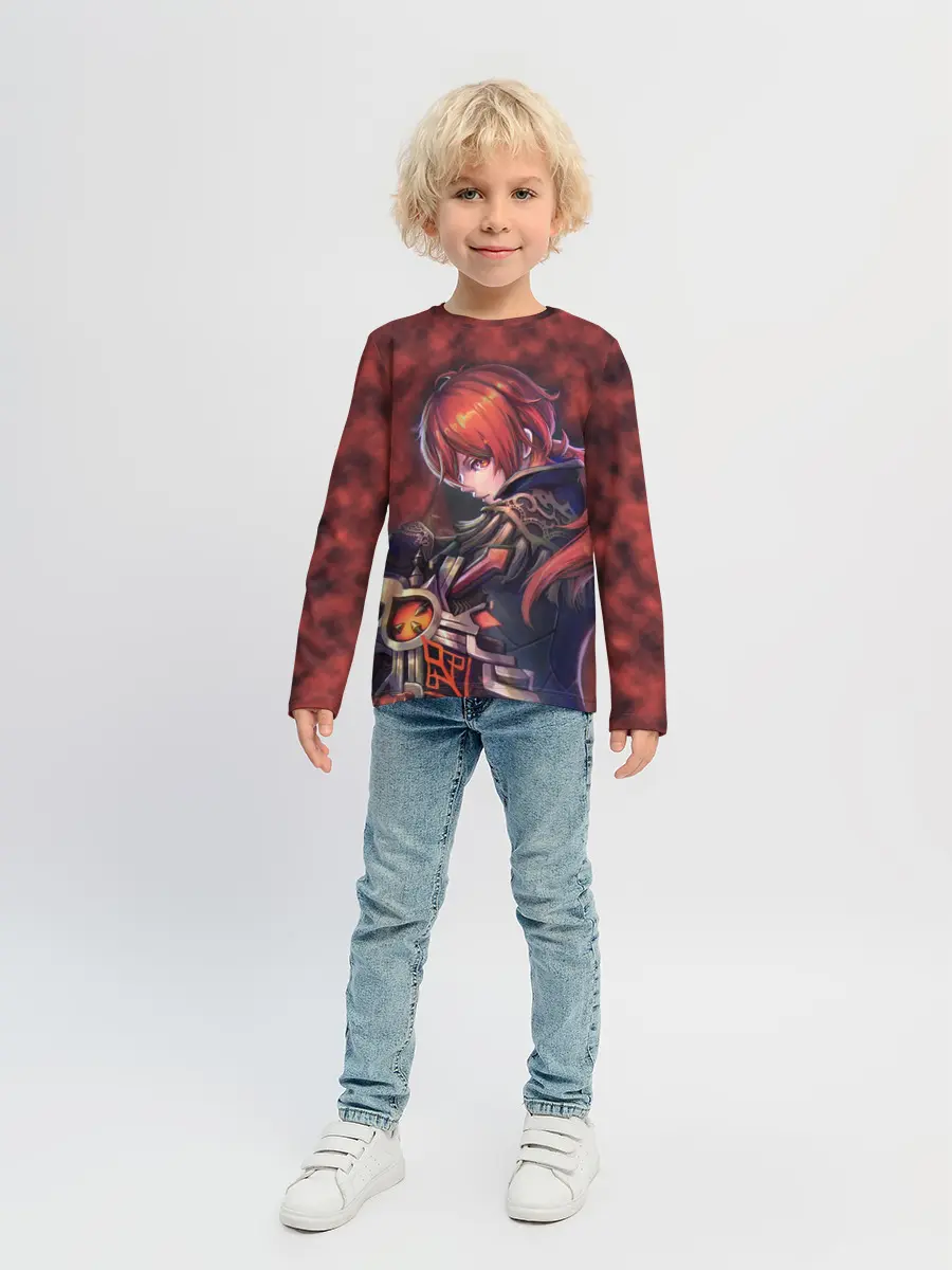 Детский лонгслив / Diluc - Genshin Impact