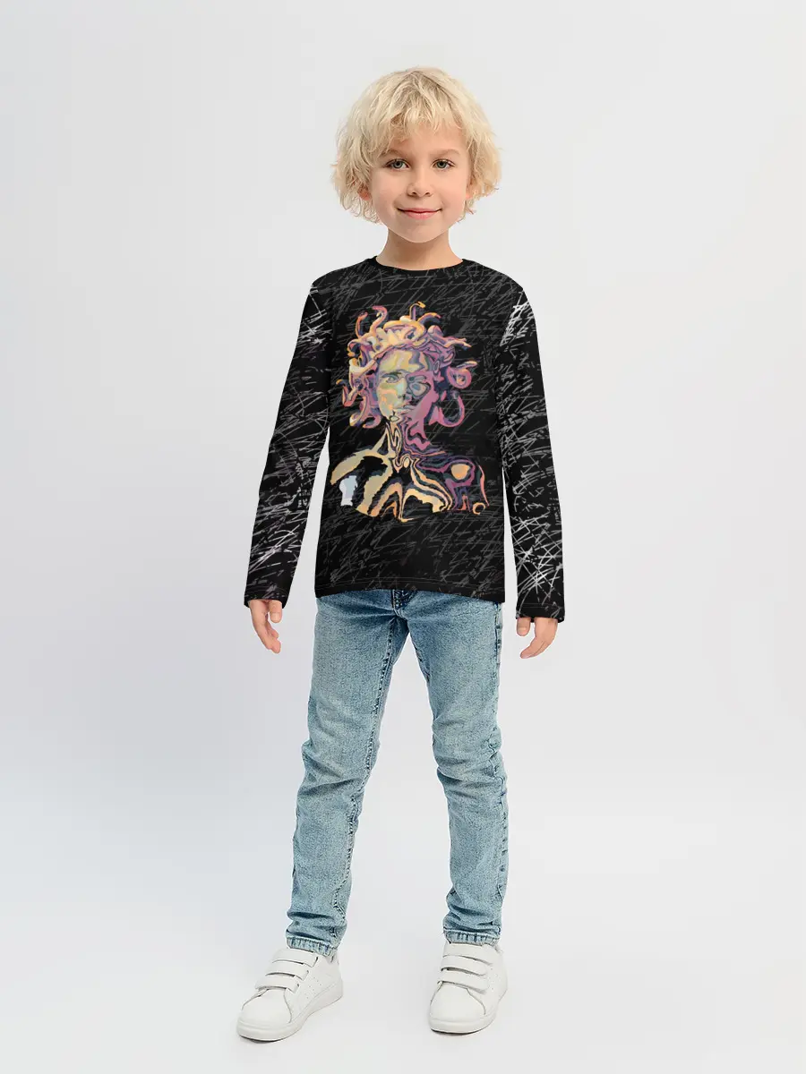 Детский лонгслив / Горгона YES