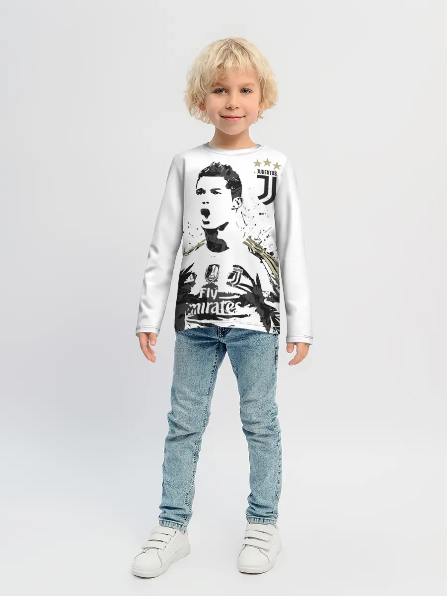 Детский лонгслив / Криштиану Роналду