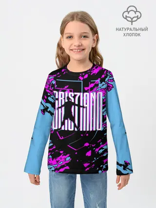 Детский лонгслив / Криштиану Роналду