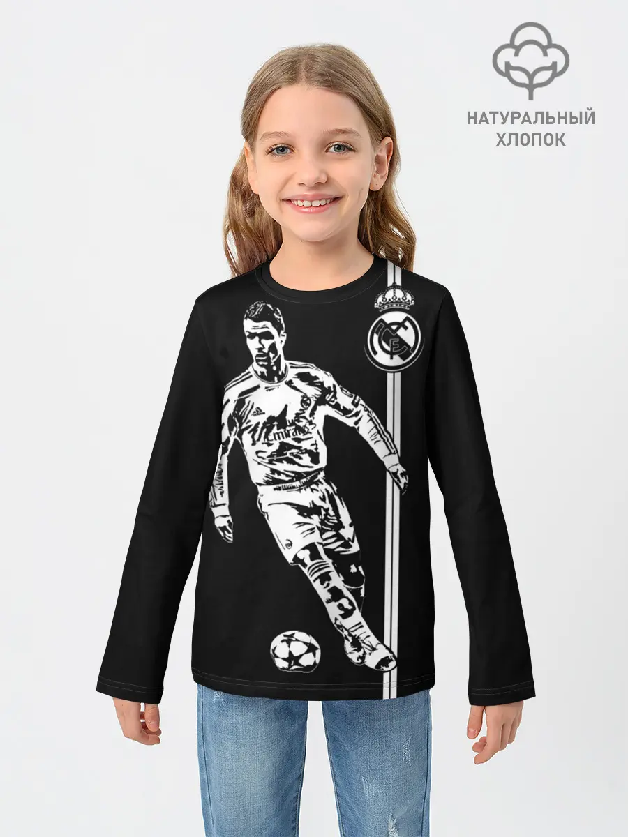 Детский лонгслив / Криштиану Роналду