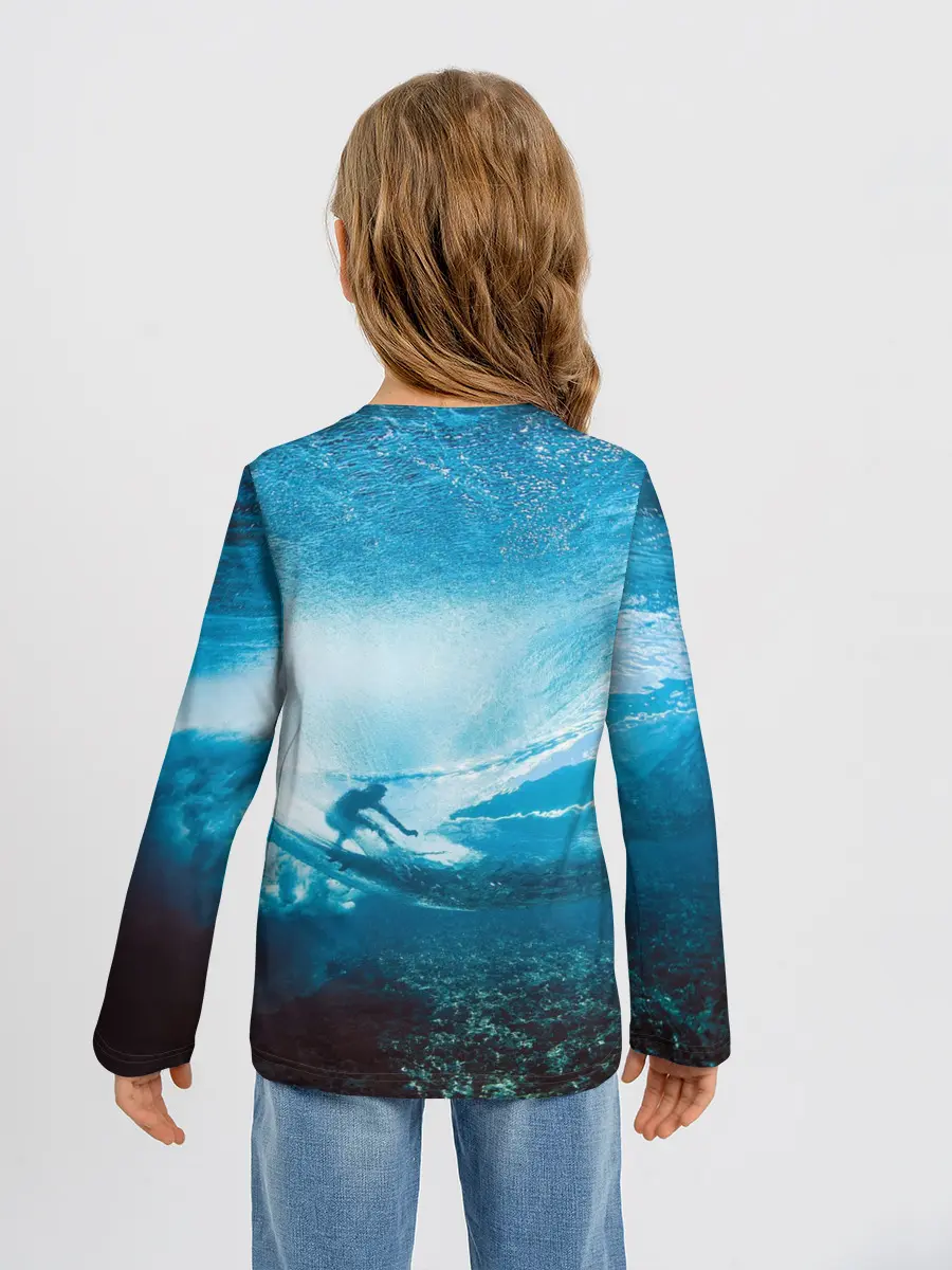 Детский лонгслив / Под водой