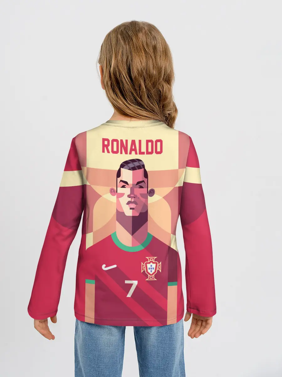 Детский лонгслив / Криштиану Роналду