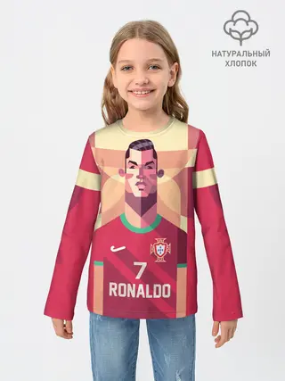 Детский лонгслив / Криштиану Роналду