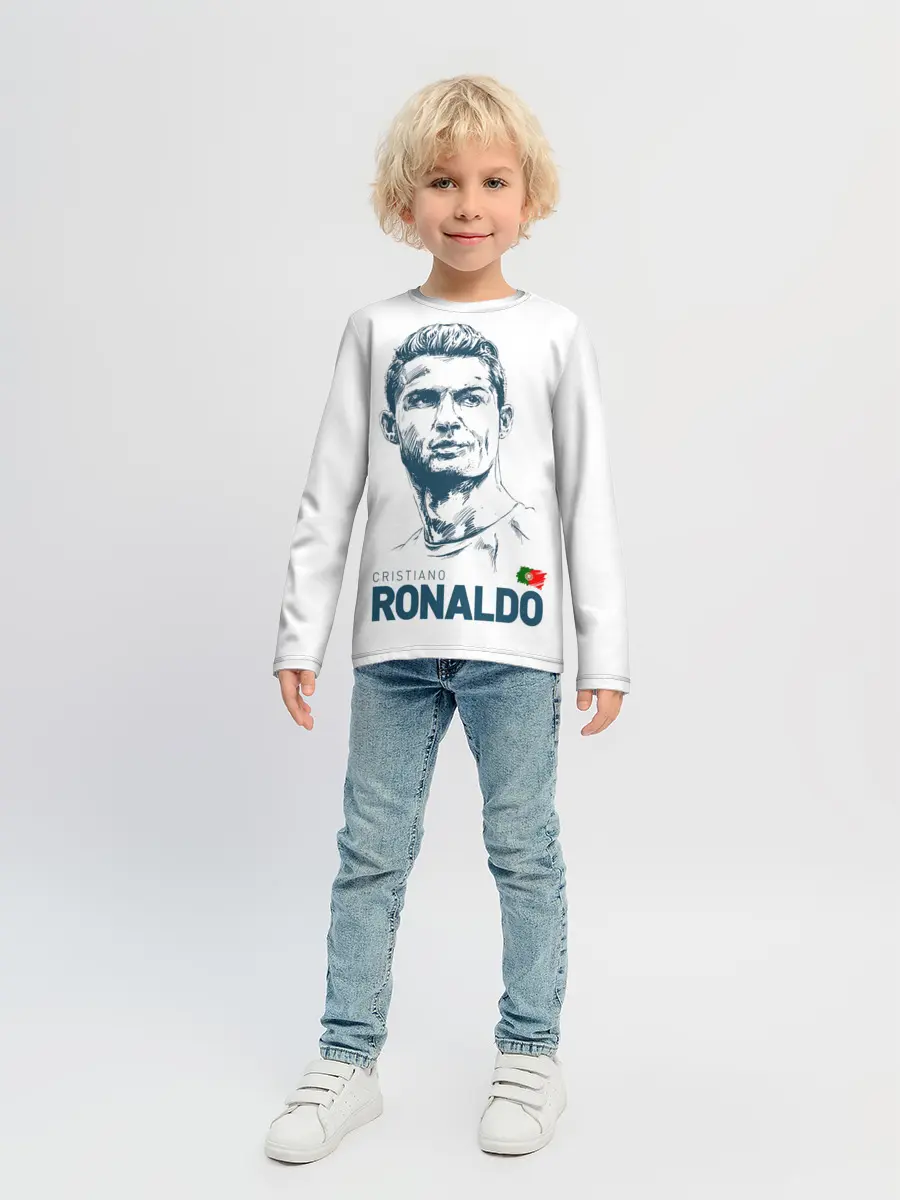 Детский лонгслив / Криштиану Роналду