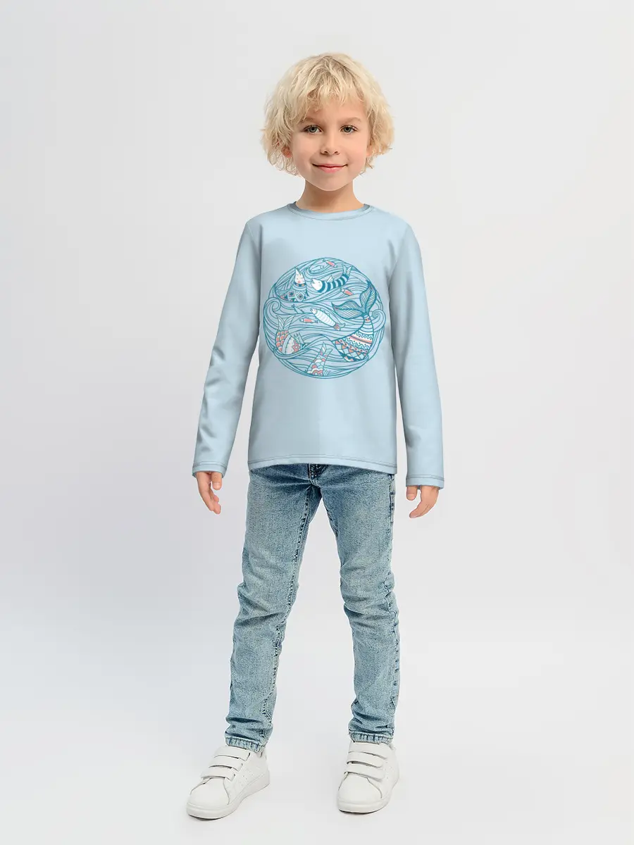 Детский лонгслив / Sea Circle