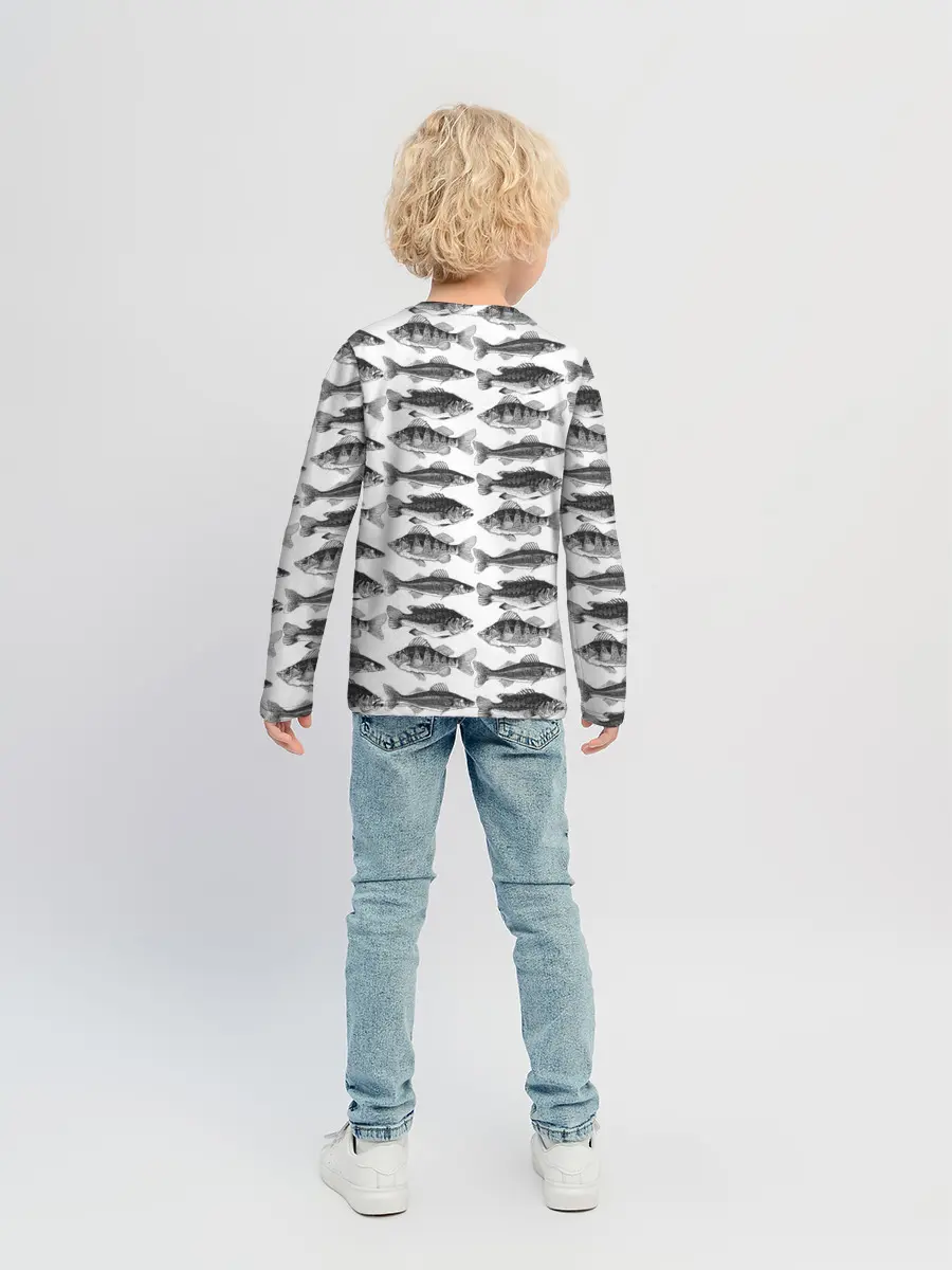 Детский лонгслив / рыбки
