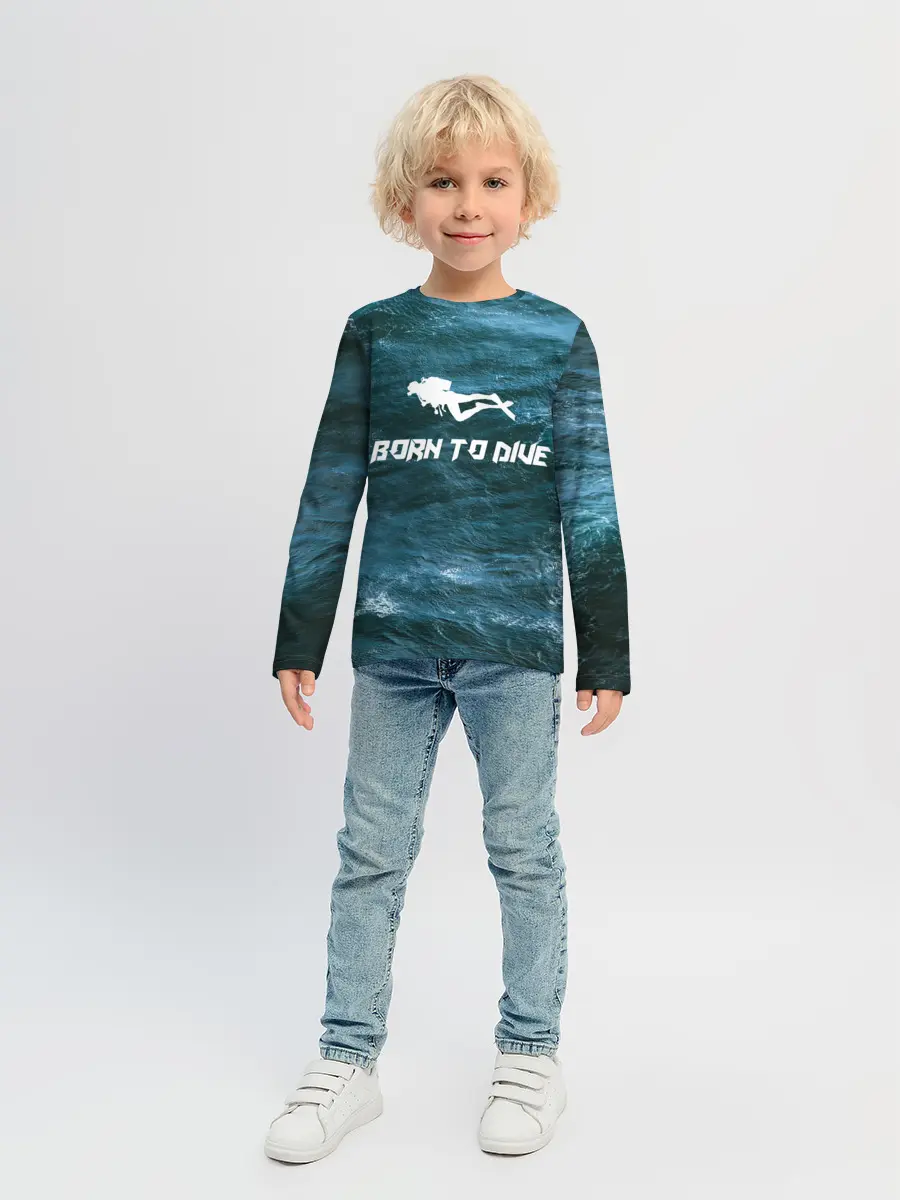 Детский лонгслив / дайвинг