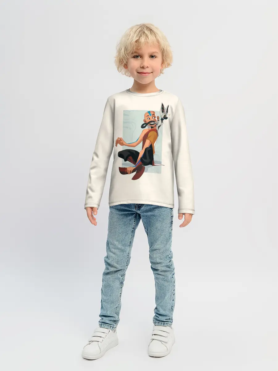 Детский лонгслив / Aang avatar