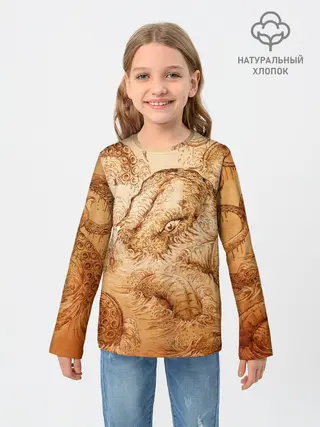 Детский лонгслив / Кракен