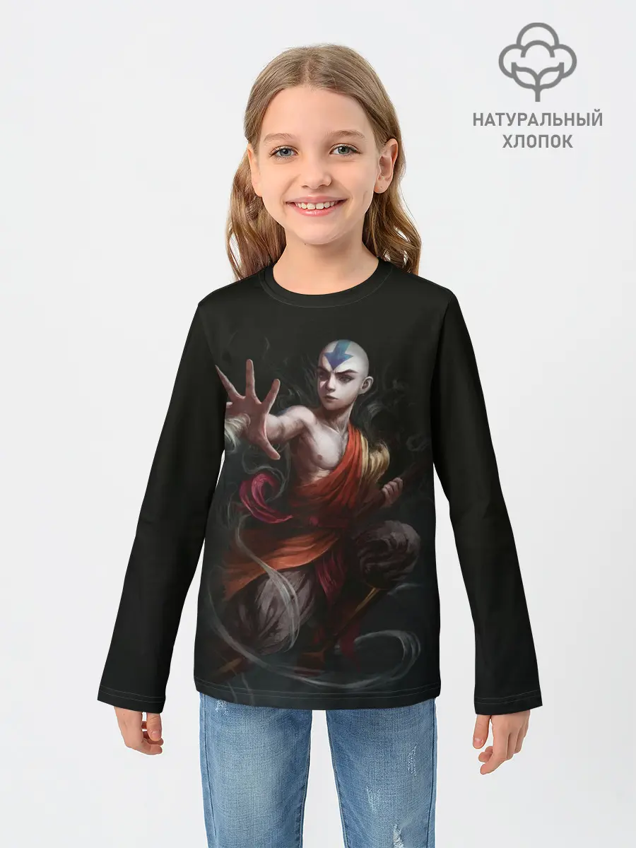 Детский лонгслив / Аанг Аватар