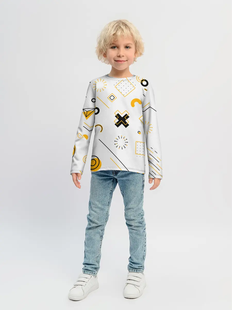 Детский лонгслив / Геометрический узор