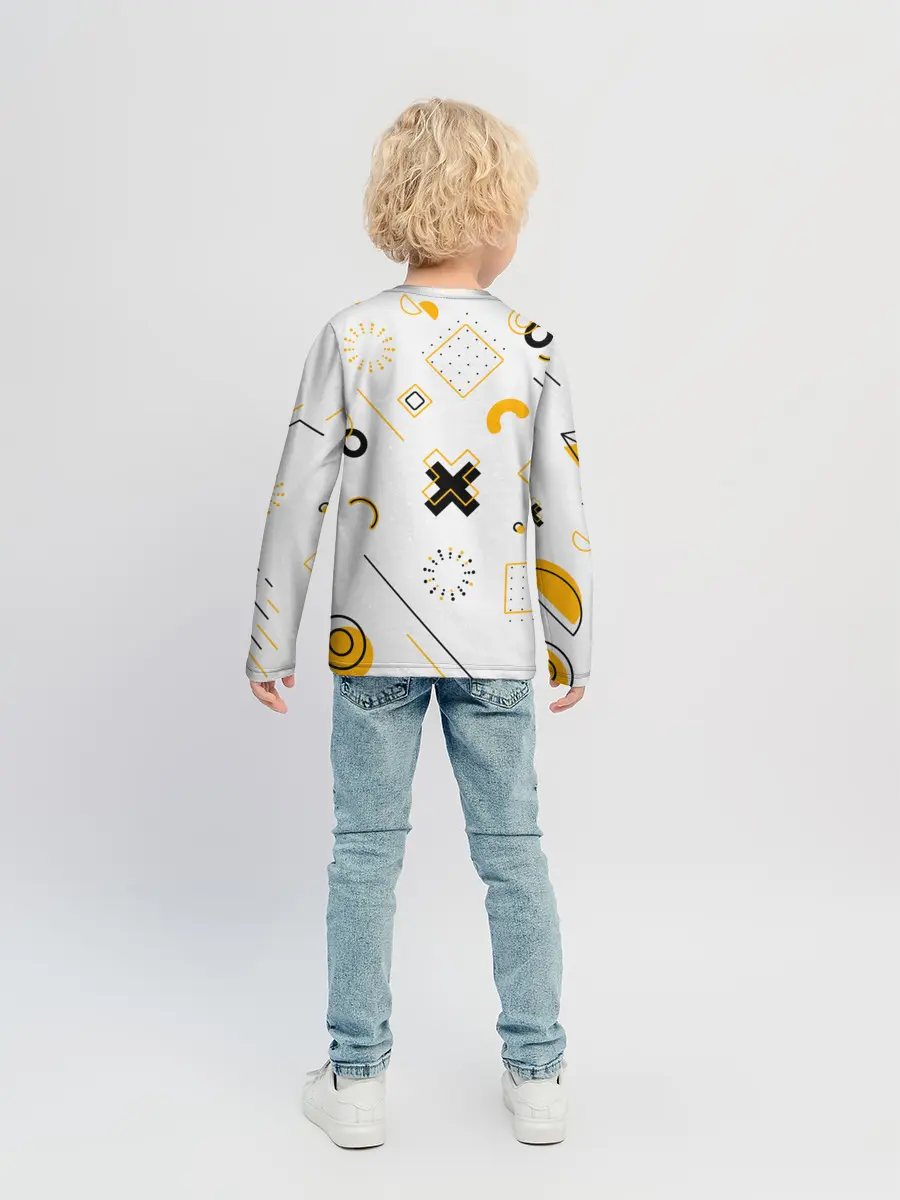 Детский лонгслив / Геометрический узор