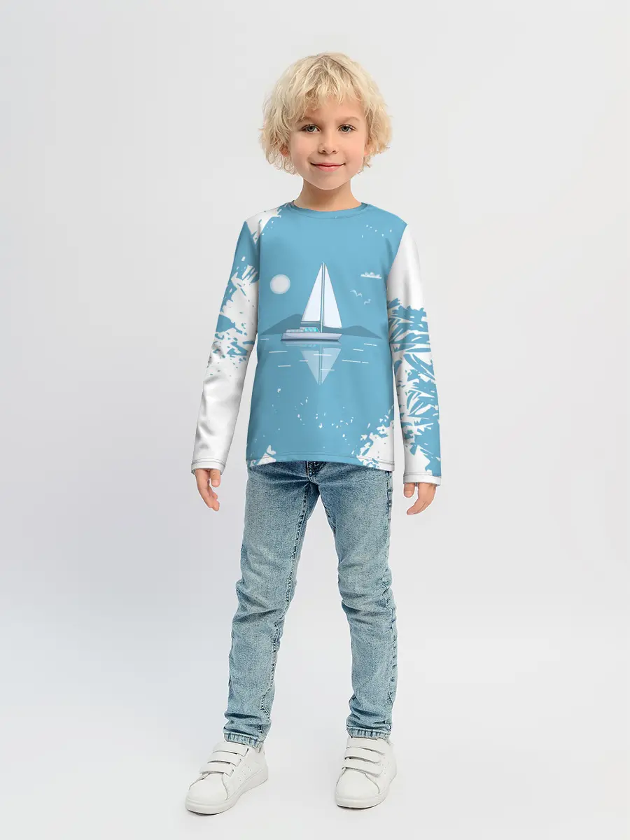 Детский лонгслив / ОДИНОКИЙ ПАРУСНИК | SAILBOAT