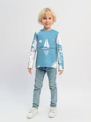 Детский лонгслив / ОДИНОКИЙ ПАРУСНИК | SAILBOAT