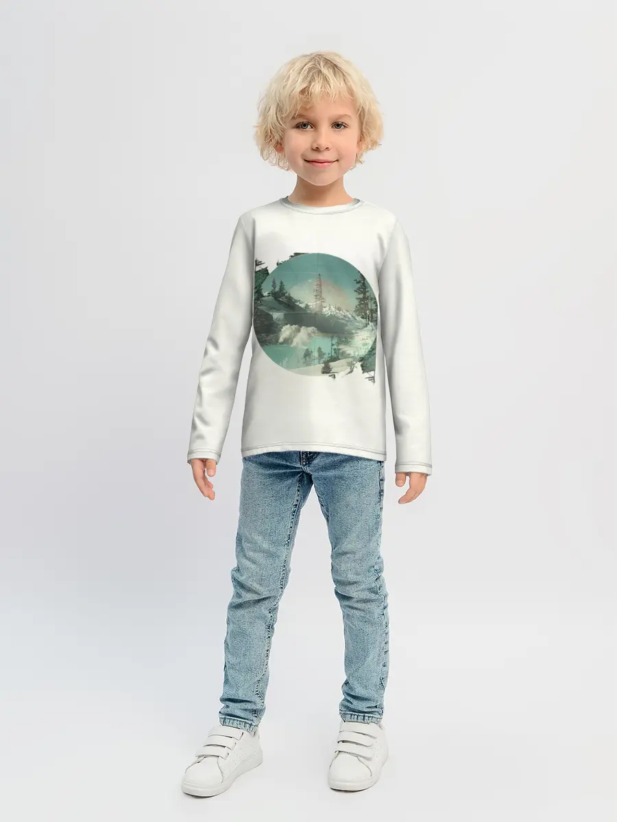 Детский лонгслив / Необычное окно