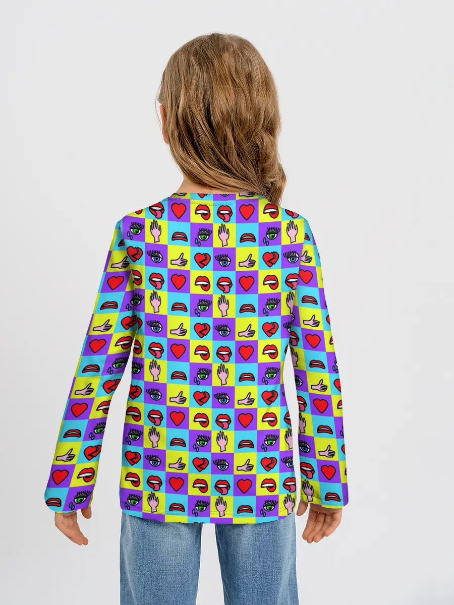 Детский лонгслив / Поп-арт