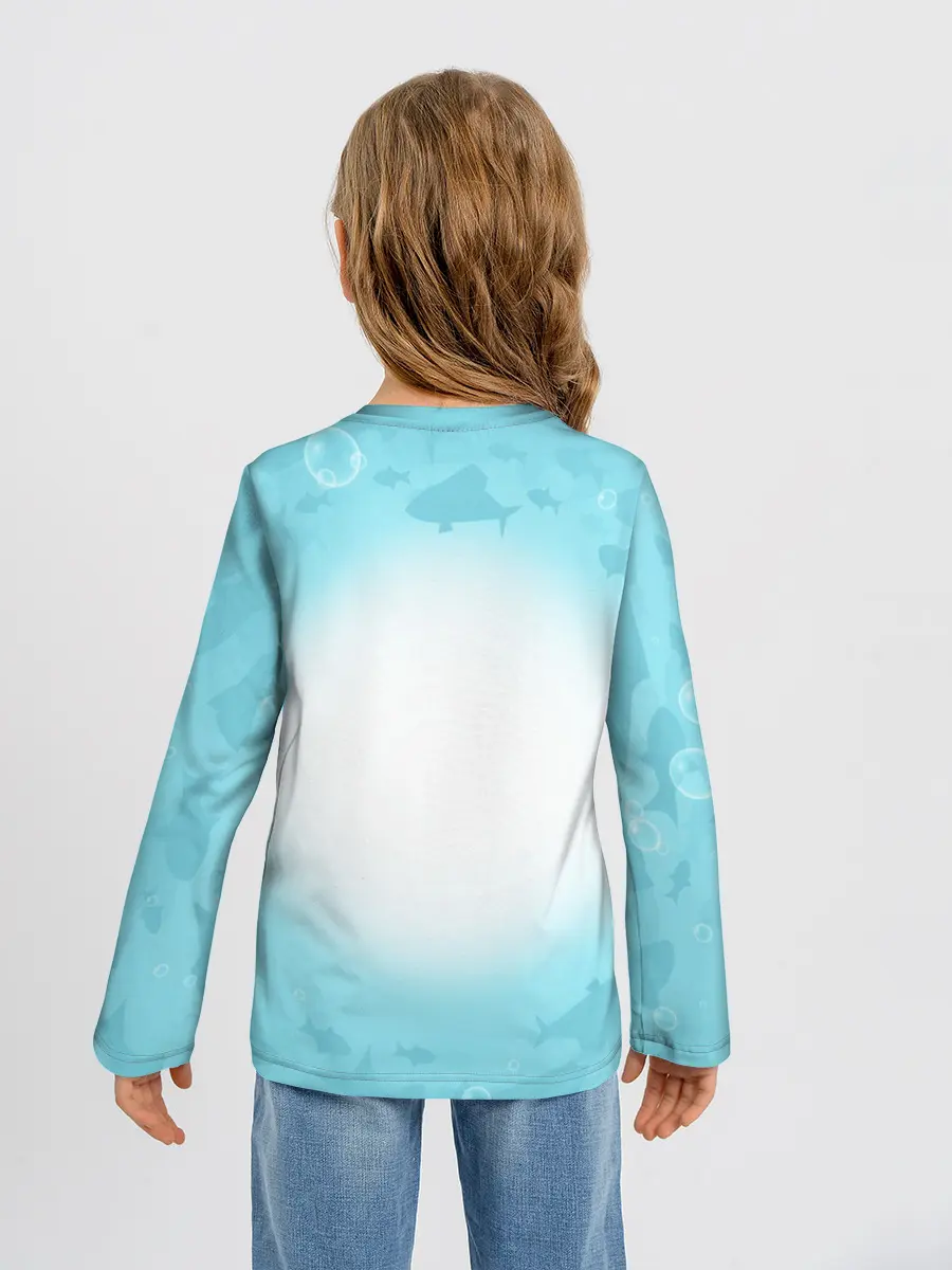 Детский лонгслив / Два дельфина