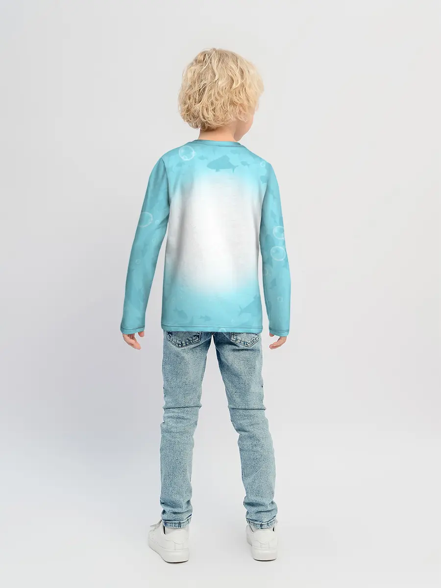 Детский лонгслив / Два дельфина