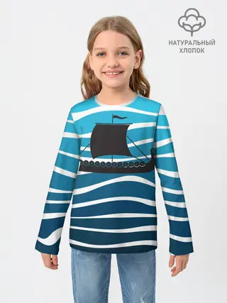 Детский лонгслив / Корабль