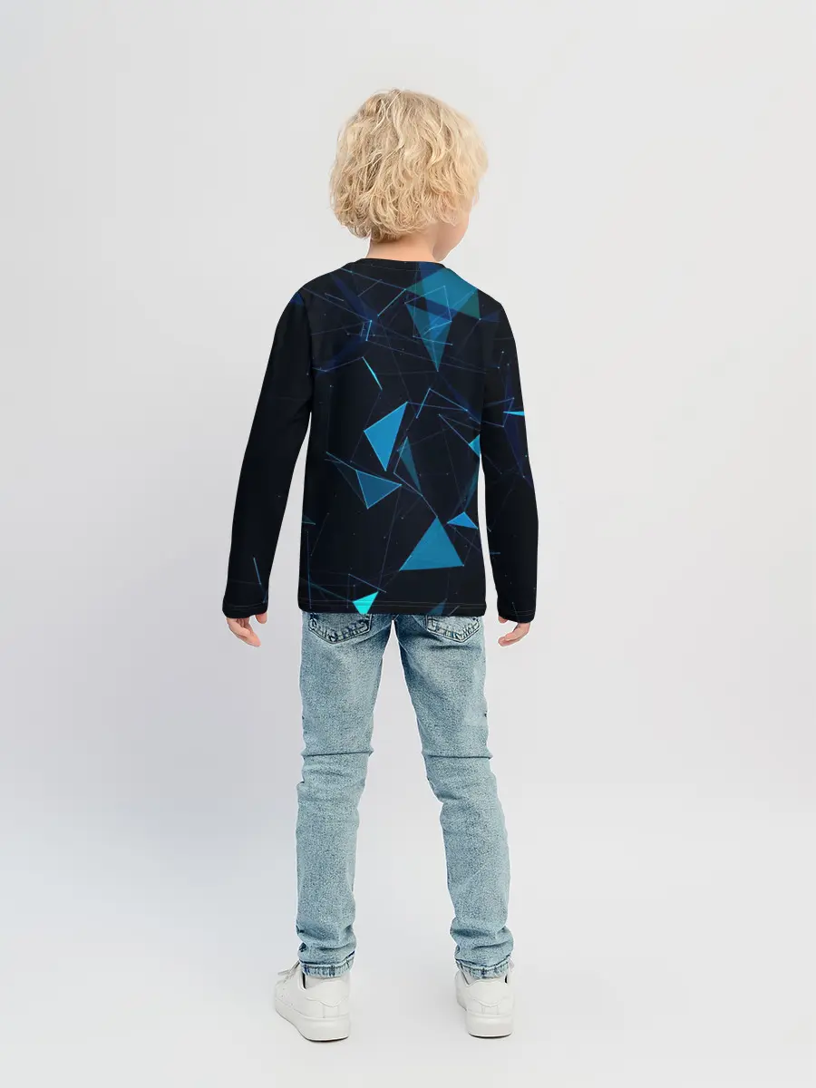 Детский лонгслив / Цифровой треугольник